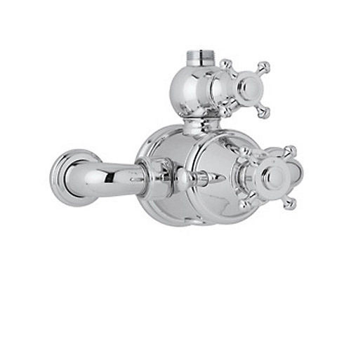 Exposed Thermostatic Shower Valve Trim in Polished Chrome