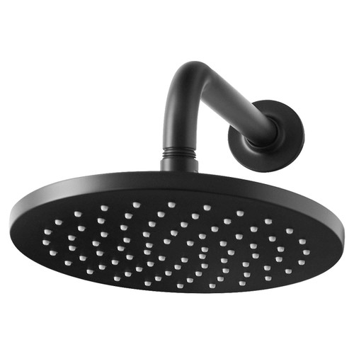 8" Rain Showerhead with 2.5 GPM in Matte Black