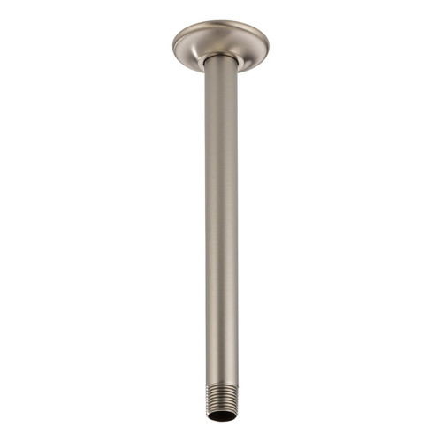 10in Ceiling Mounted Shower Arm and Flange in Luxe Nickel