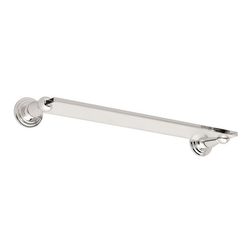 Ginger 1118T-24/SN 24in Glass Shelf in Satin Nickel