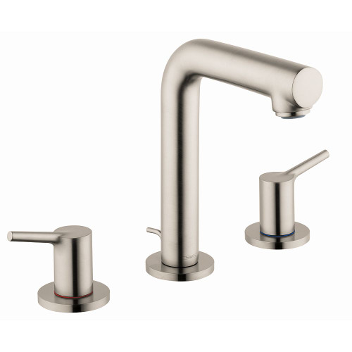 Hansgrohe 72130821 Talis S Widespread Faucet 150 with Pop-Up Drain, 1.2 GPM, In Brushed Nickel