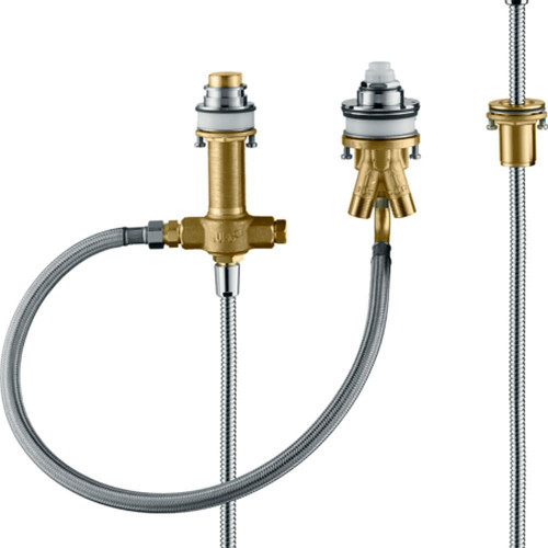 Hansgrohe 13439181 Rough Valve, 3-Hole Roman Tub Set with Single Handle
