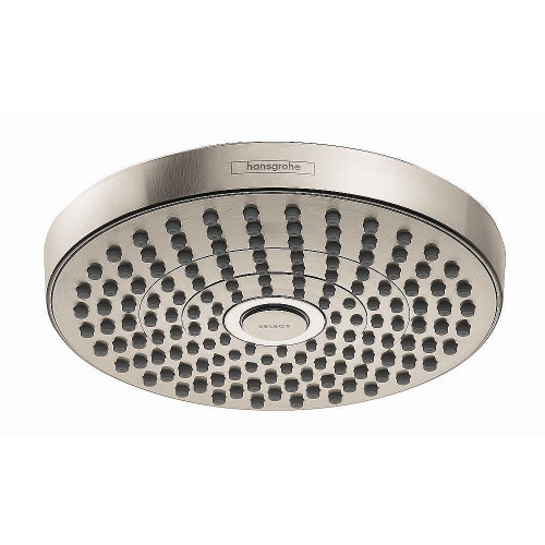 Hansgrohe 26523821 Croma Select S 2.0 GPM 2-Jet Showerhead 180, In Brushed Nickel