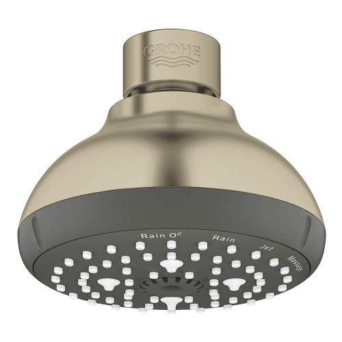 Grohe 26044EN1 New Tempesta 100 4-Sprays Shower Head with 1.75 gpm Flow in Brushed Nickel