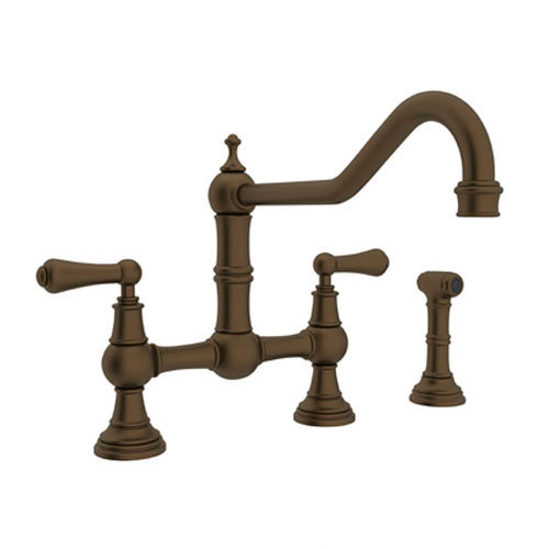 Rohl U.4764L-EB-2 Bridge Kitchen Faucet in English Bronze