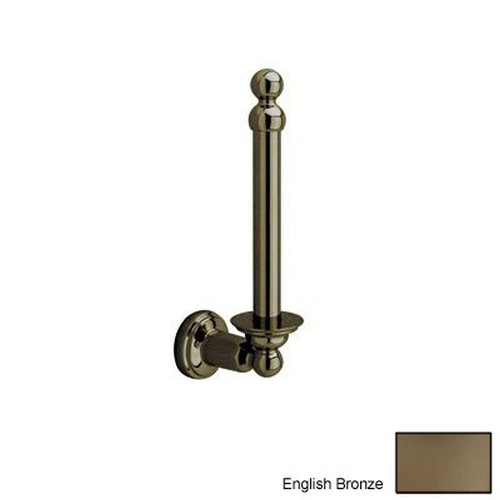Single Post Spare Toilet Paper Holder in English Bronze