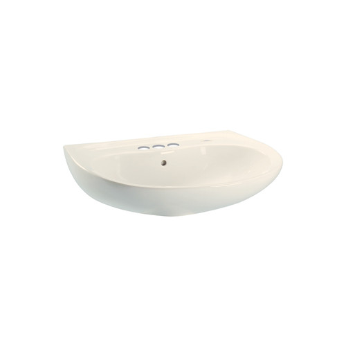Toto LT242.4G#12 26-in Wall Mounted Bathroom Sink with 3 Faucet Holes Drilled, Overflow and SanaGloss Ceramic Glaze in Sedona Beige