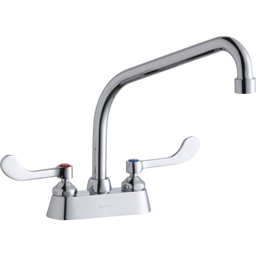 Elkay LK406HA10T4 Commercial 2-Hole Faucet in Chrome