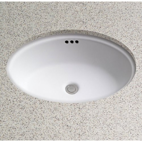 17-1/4-in Undermount Bathroom Sink with Overflow in Cotton
