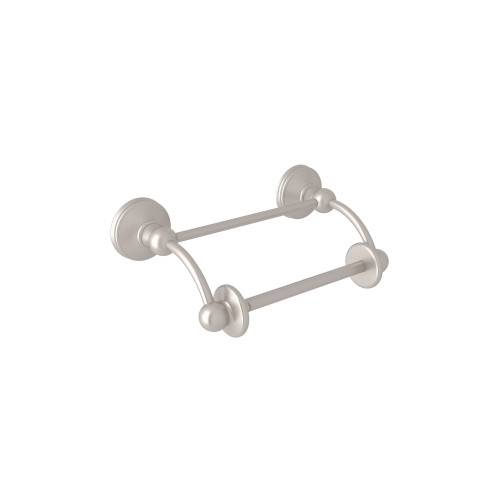 Rohl U.6648STN Double Post Toilet Paper Holder in Satin Nickel