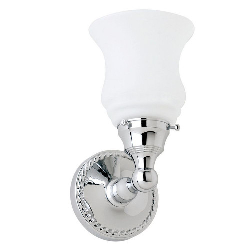 Ginger 1582-1N/PC 1 Light Bathroom Sconce in Polished Chrome