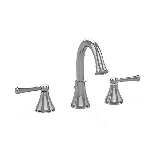 Toto TL220DD1H#PN Widespread Bathroom Faucet with Lever Handles in Polished Nickel