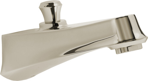 Wall Mount Tub Spout with Diverter in Polished Nickel