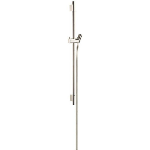 Hansgrohe 28632830 Unica S Slide bar 24in with 63in TechnifleHose in Polished Nickel