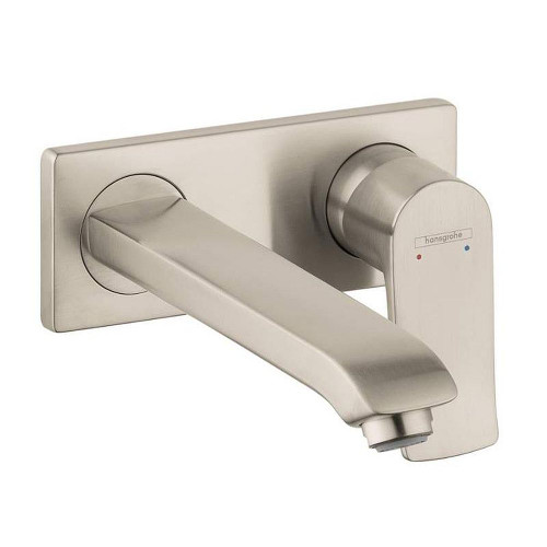 Hansgrohe 31086821 Metris Wall Mounted Bathroom Faucet in Brushed Nickel