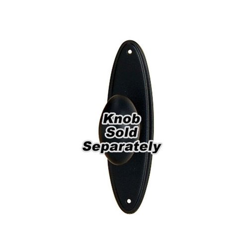 Escutcheon Traditional 3-in in Matte Black