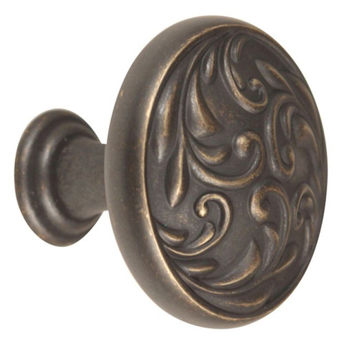 Alno Ornate A3651-38-BARC Knob Traditional 1-1/2-in in Barcelona