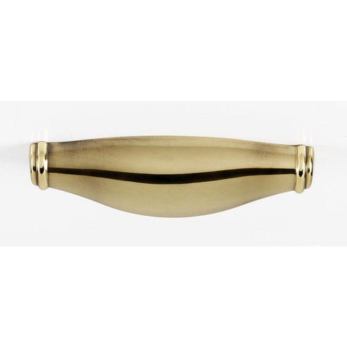 Alno Charlie's Collection A626-4-PA Cup Pull Transitional in Polished Antique
