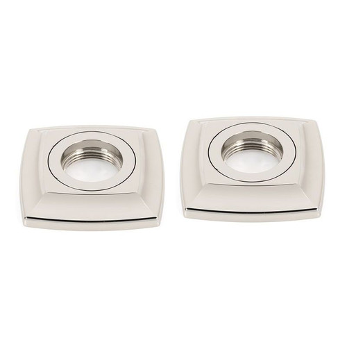 Alno Cube A6524-PN Grab Bar Brackets Modern 3-in in Polished Nickel