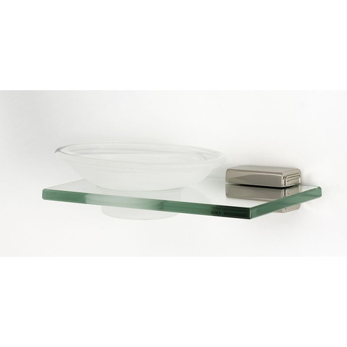 Alno Cube A6530-PN Modern Soap Dish 6-11/16-in in Polished Nickel