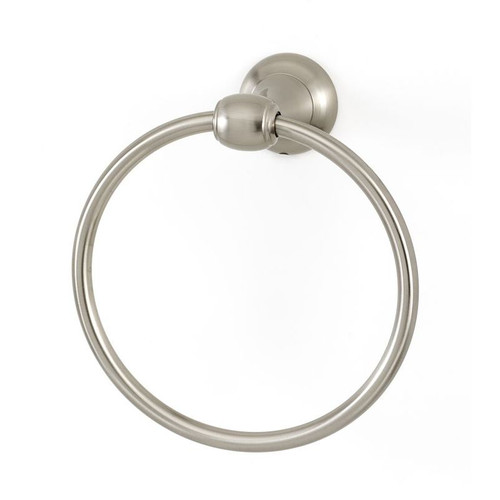 Alno Royale A6640-SN Towel Ring Transitional 6-in in Satin Nickel