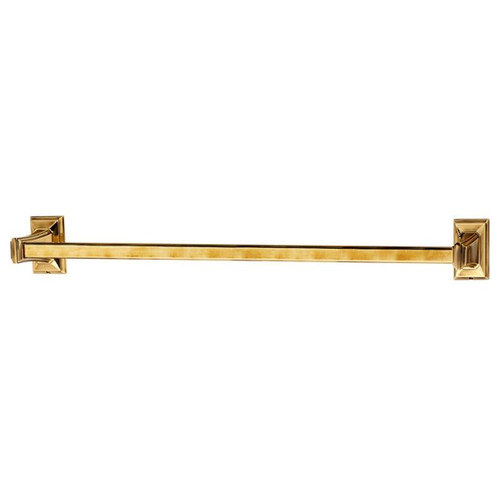 Alno Geometric A7920-24-PA Towel Bar Transitional in Polished Antique