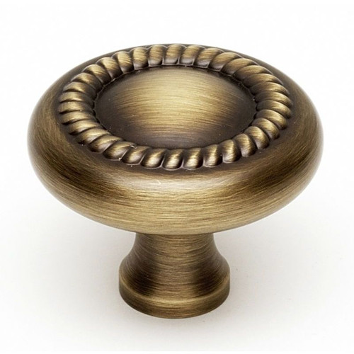 Alno Rope A812-38-AEM Knob Traditional 1-1/2-in in Antique English Matte