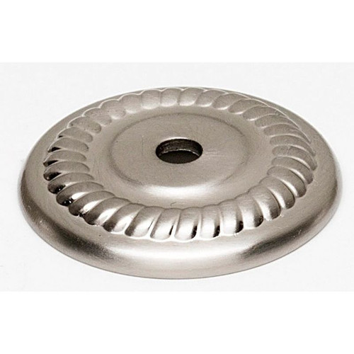 Backplate Traditional 1-1/4-in in Satin Nickel