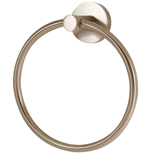Alno Contemporary I A8340-SN Modern Towel Ring 6-in in Satin Nickel