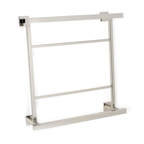 Modern Towel Rack in Polished Nickel