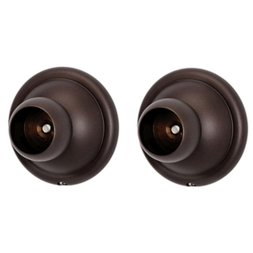 Shower Rod Brackets Traditional in Chocolate Bronze