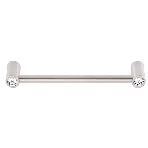 Alno Contemporary Crystal C715-6-SN Crystal Pull Modern in Satin Nickel