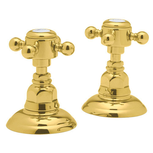 Pair of 1/2in Side valves in Inca Brass