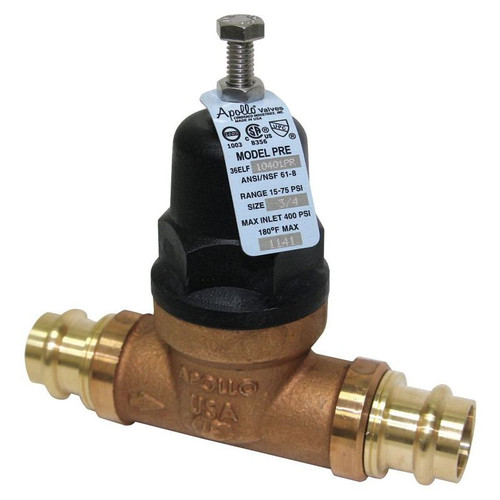 Water Pressure Reducing Valve, High Capacity Valve Type, Lead Free Bronze, 1-in Pipe Size
