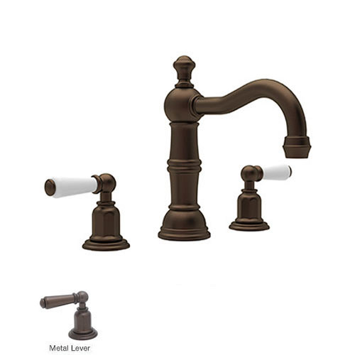 Rohl U.3720L-EB-2 Widespread Bathroom Faucet in English Bronze