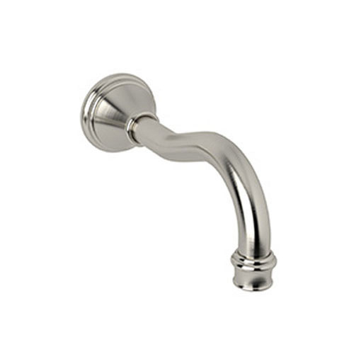 Georgian Era Wall Mounted Lavatory Spout in Satin Nickel