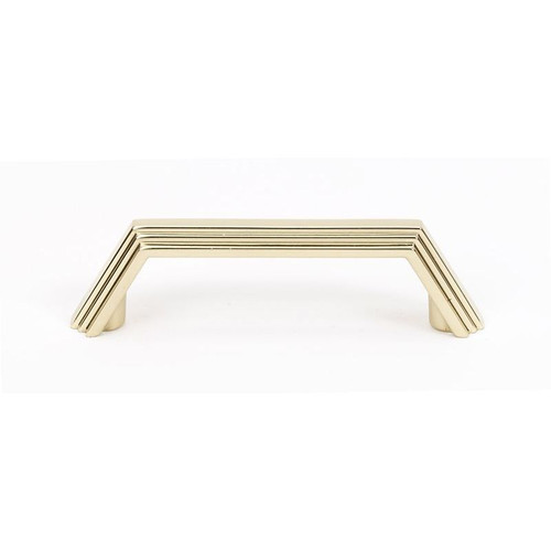 Alno Nicole A427-3-PB Modern Pull in Polished Brass