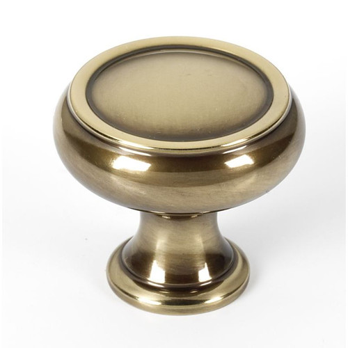 Alno Charlie's Collection A626-14-PA Knob Transitional 1-1/4-in in Polished Antique