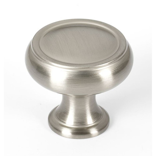 Alno Charlie's Collection A626-14-SN Knob Transitional 1-1/4-in in Satin Nickel
