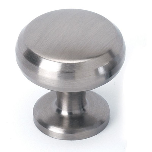 Knob Traditional 1-1/8-in in Satin Nickel