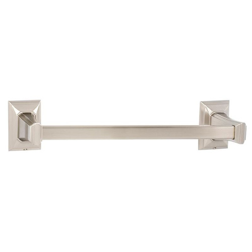 Alno Geometric A7920-12-SN Towel Bar Transitional in Satin Nickel