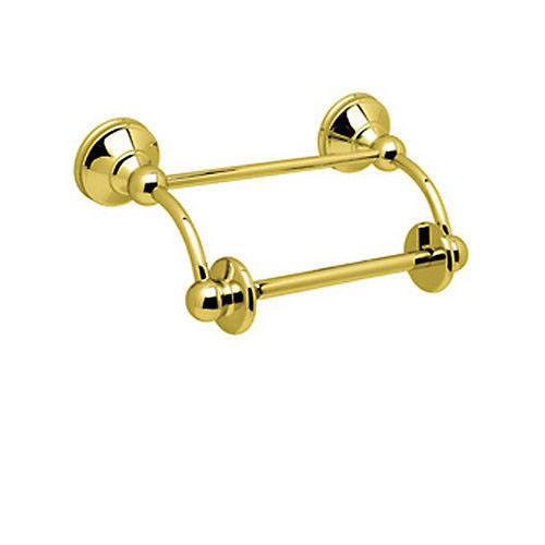 Double Post Toilet Paper Holder in English Gold