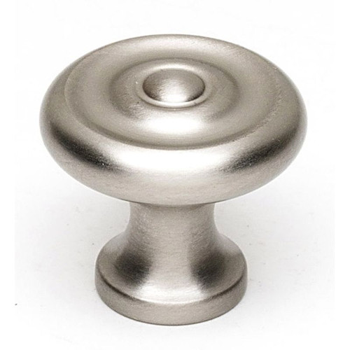 Knob Traditional 1-in in Satin Nickel