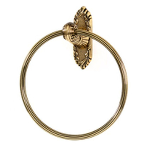 Towel Ring Traditional 7-in in Polished Antique