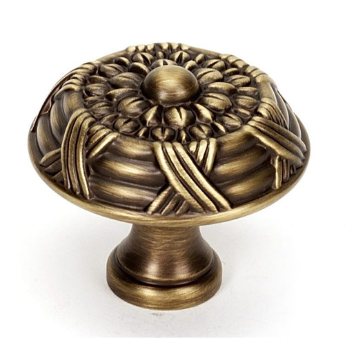 Knob Traditional 1-1/2-in in Antique English Matte