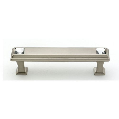 Alno Crystal C213-35-SN Pull Traditional in Satin Nickel