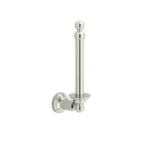 Single Post Spare Toilet Paper Holder in Polished Nickel