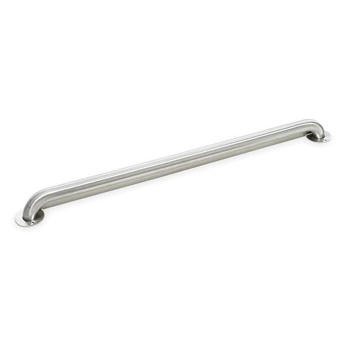 24-in L Stainless Steel Front Mounted Grab Bar, Satin