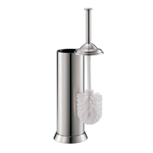Toilet Brush Holders with Brush in Satin Nickel