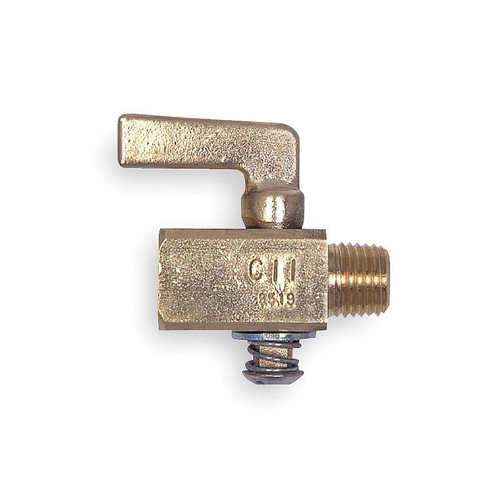 200 psig Gas Cock, FNPT x MNPT Connection Type, 1/4-in x 1/4-in Pipe Size